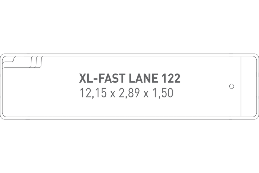 Compass Pools Xl-fast lane 122