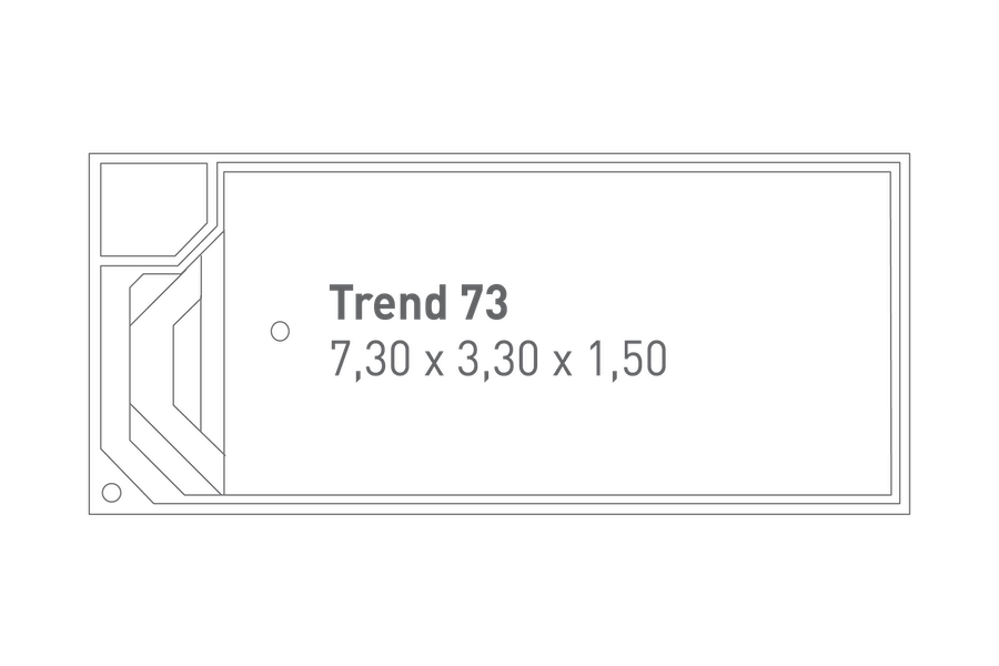 Compass Pools Trend 73