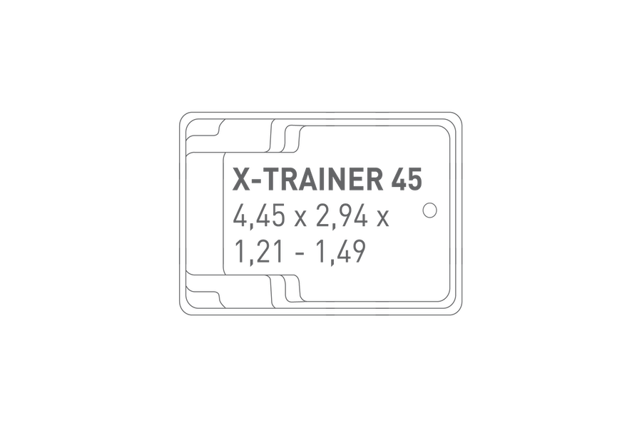 Compass Pools Overview X-trainer 45